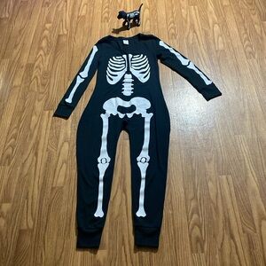 Victoria’s Secret PINK Skeleton pajama onesie large